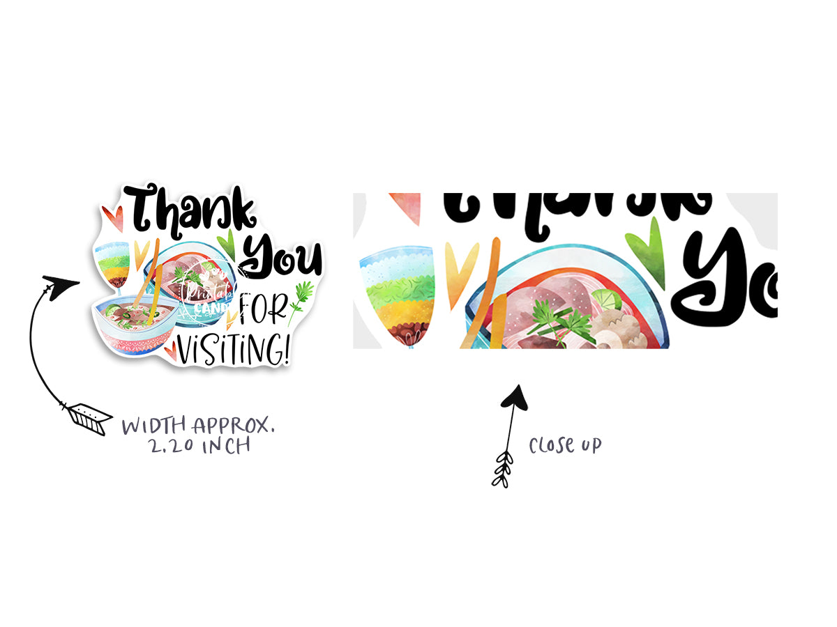 Asian Food Sticker - Candy Jar Studios