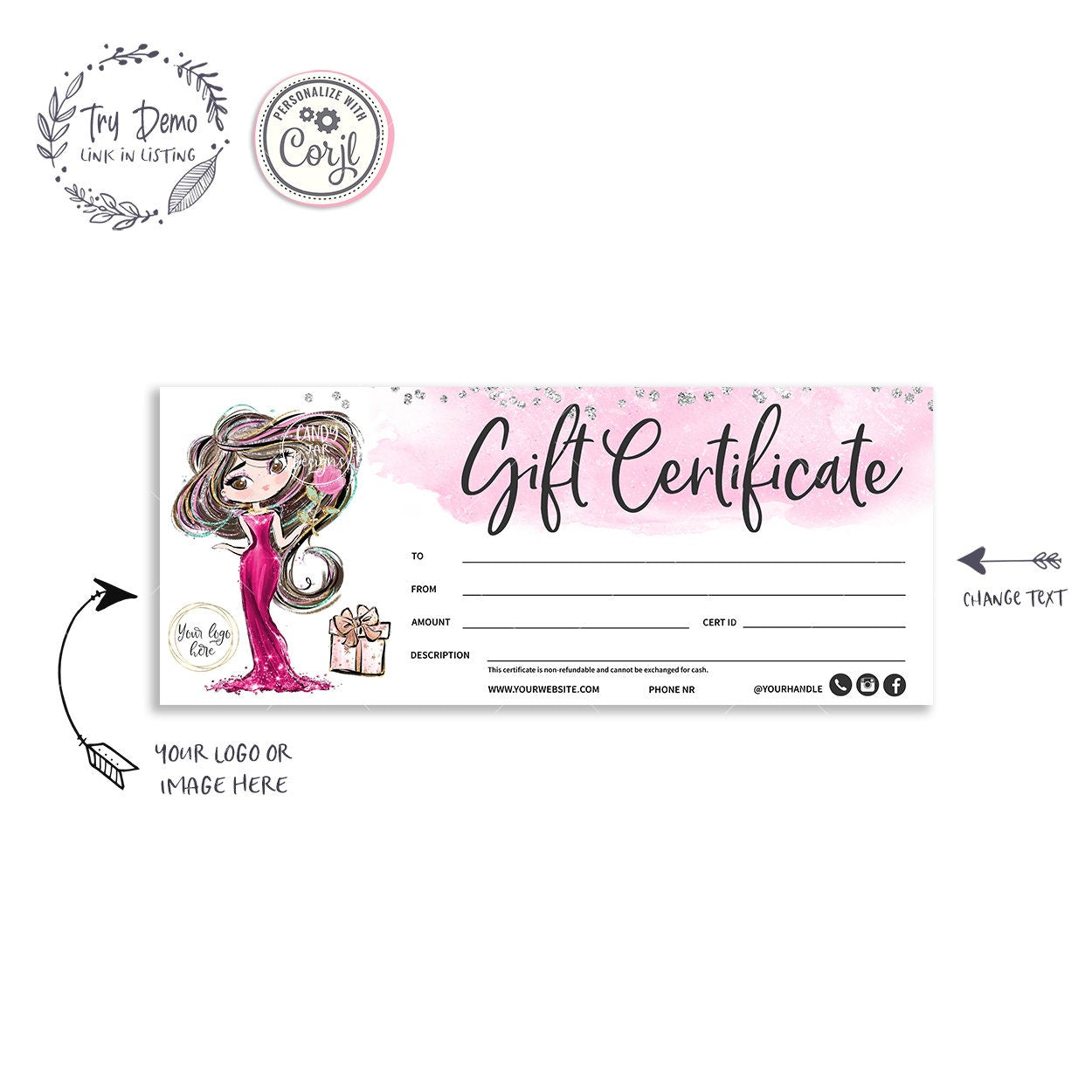 Valentine Gift Certificate - Candy Jar Studios