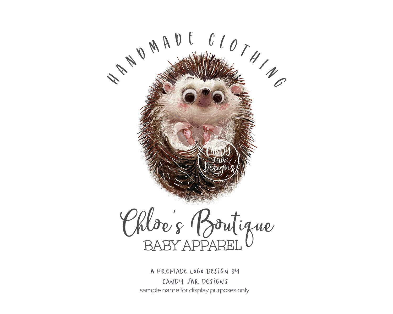 Baby Boutique Logo, Hedgehog