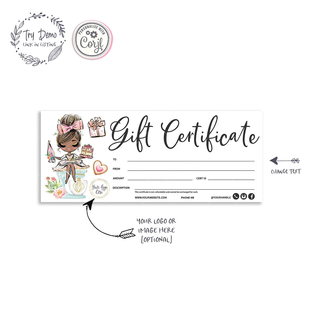 Bakery Gift Certificate - Candy Jar Studios