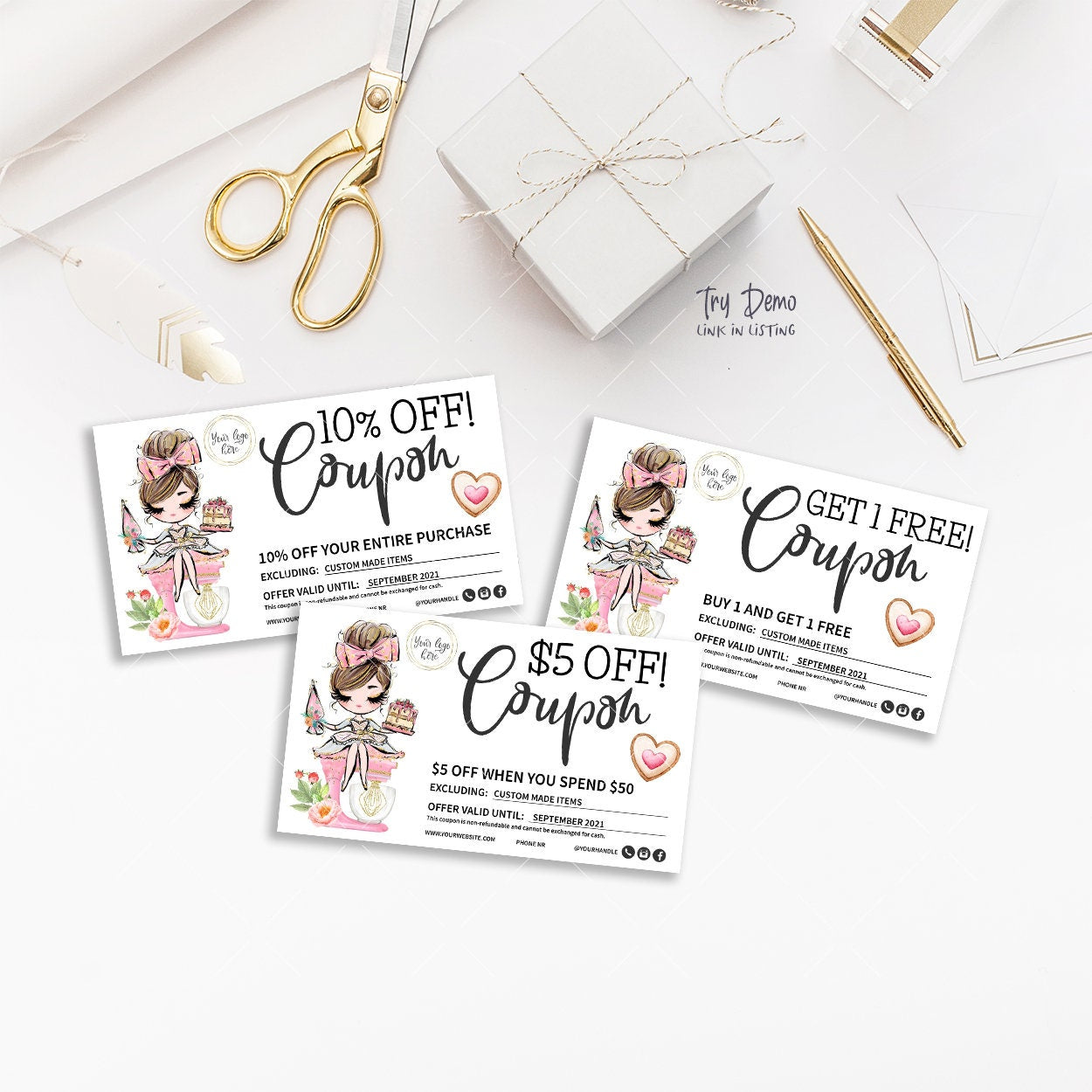 Bakery Gift Coupons, Pastry