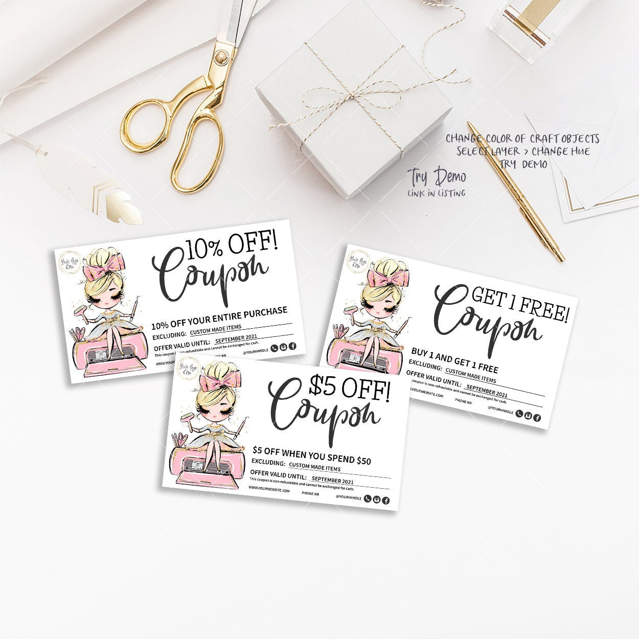 Handcrafter Business Coupons, Crafter Shop Gift Cards