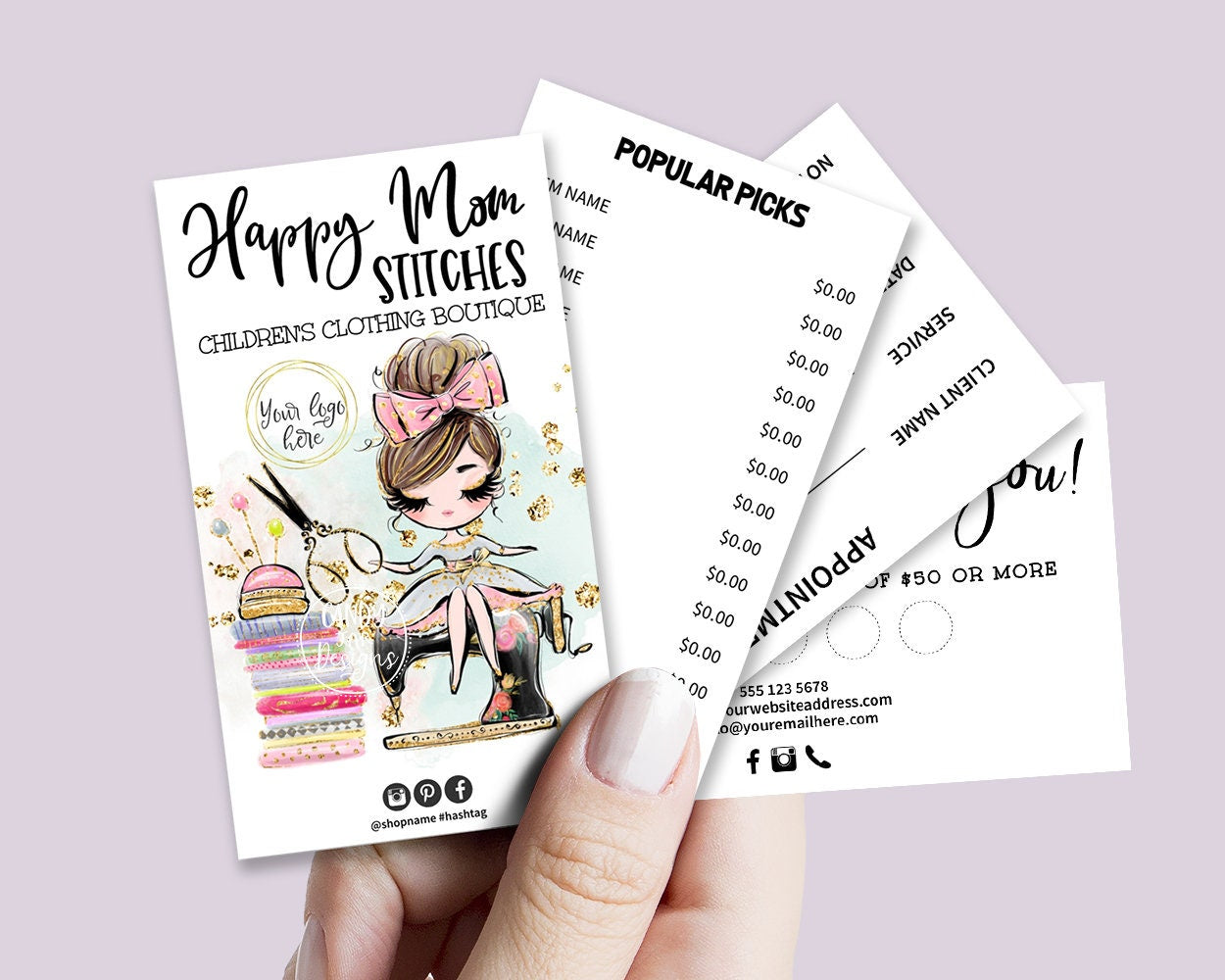 Sewing Business Card Set