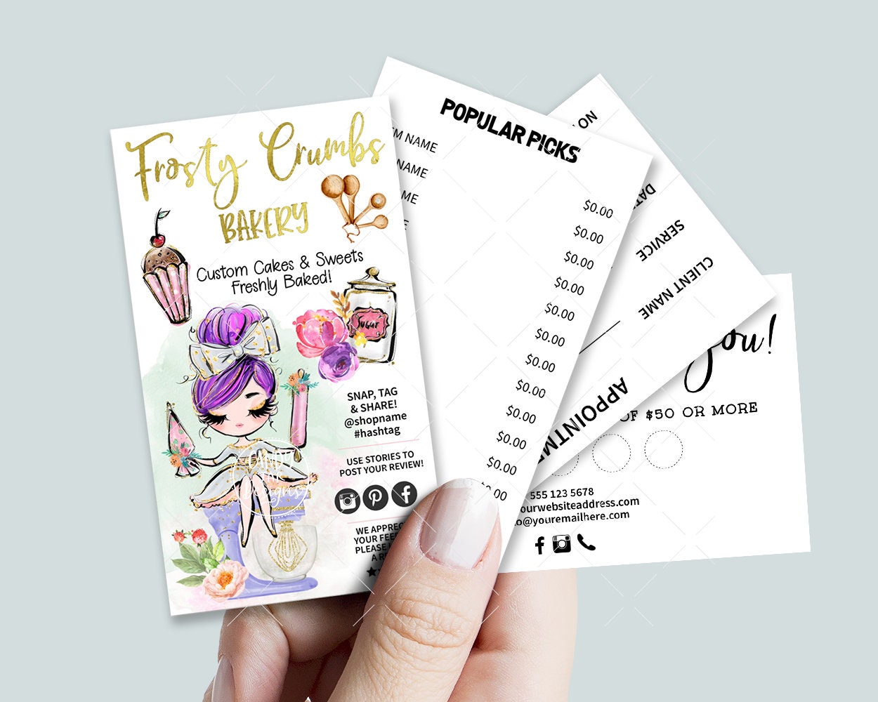 Bakery Business Card Set