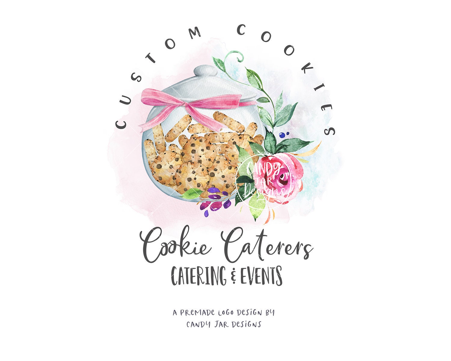 Cookie Jar Logo, Chocolate Chip Cookies