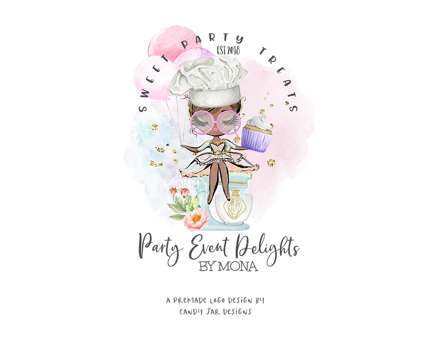 Party Events Bakery Logo, Catering Baking