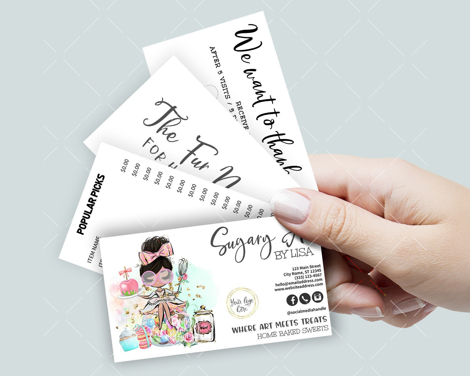 Candy Making Business Card Set