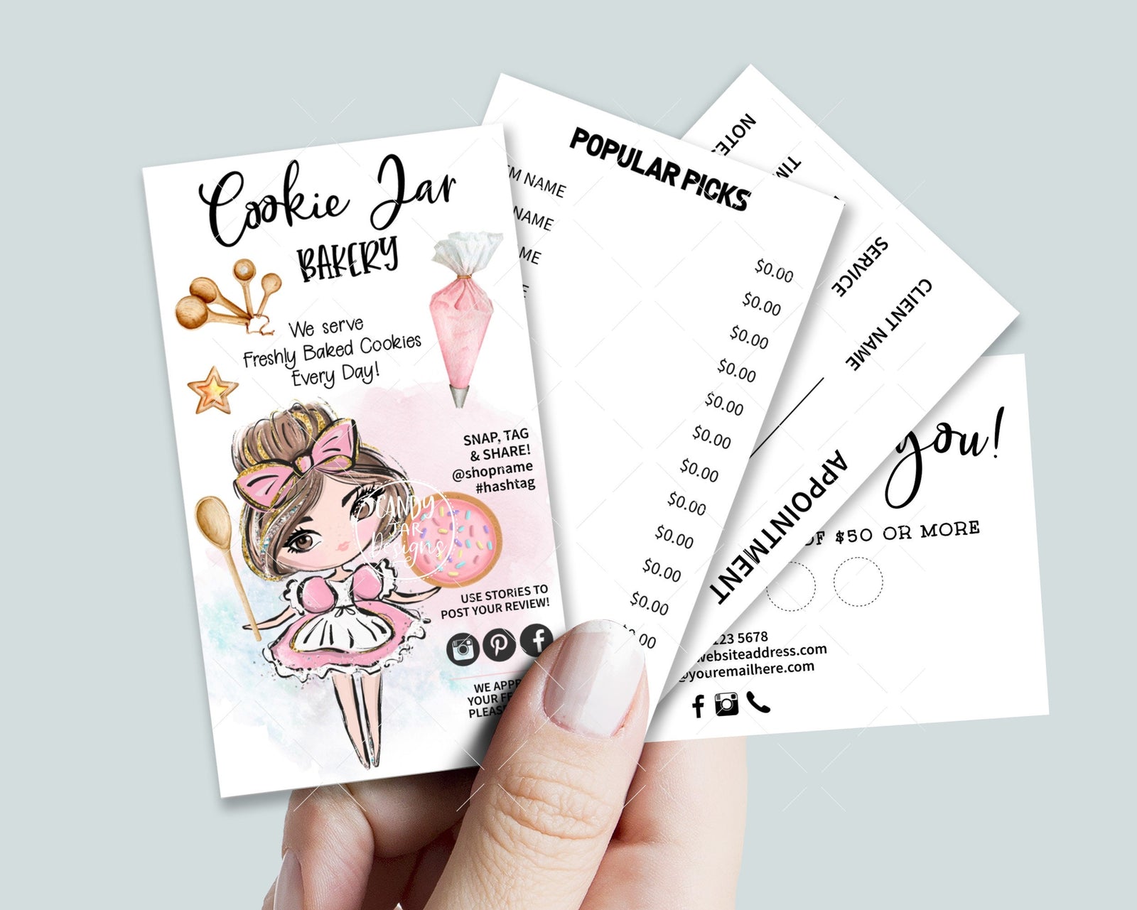 Cookie Bakery Business Card Set