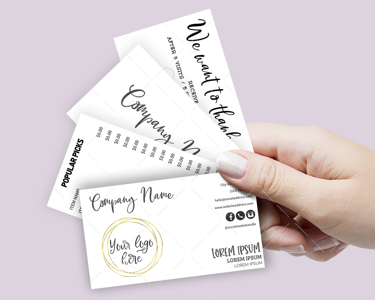 Blank Business Card Set, Horizontal 3.5 x 2&quot;