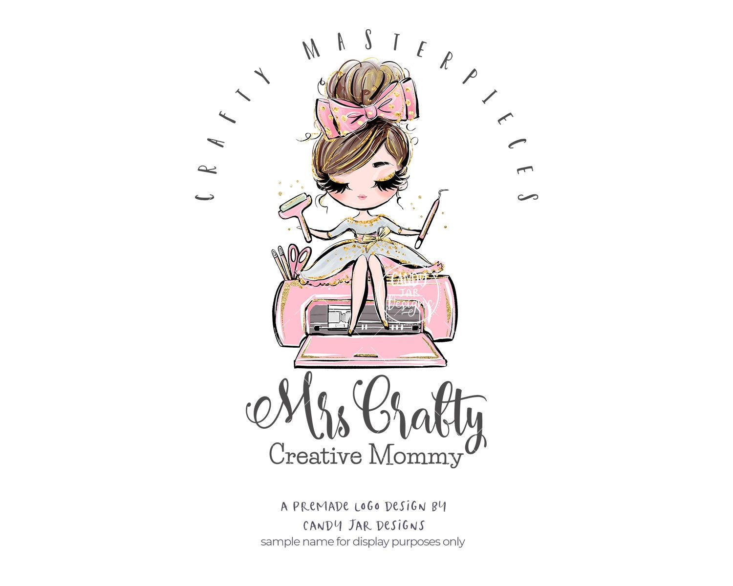 Craft Girl Logo, Crafty Girl