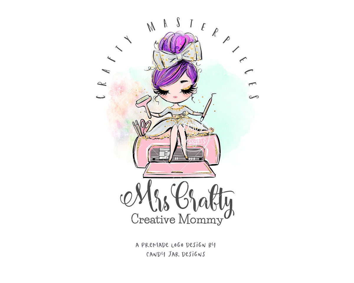 Craft Girl Logo, Crafty Girl