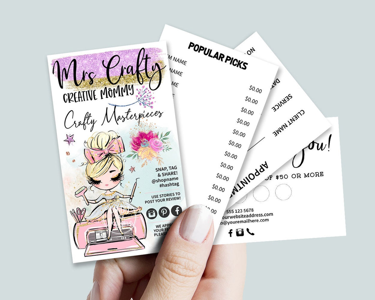 Handcrafter Business Card Set