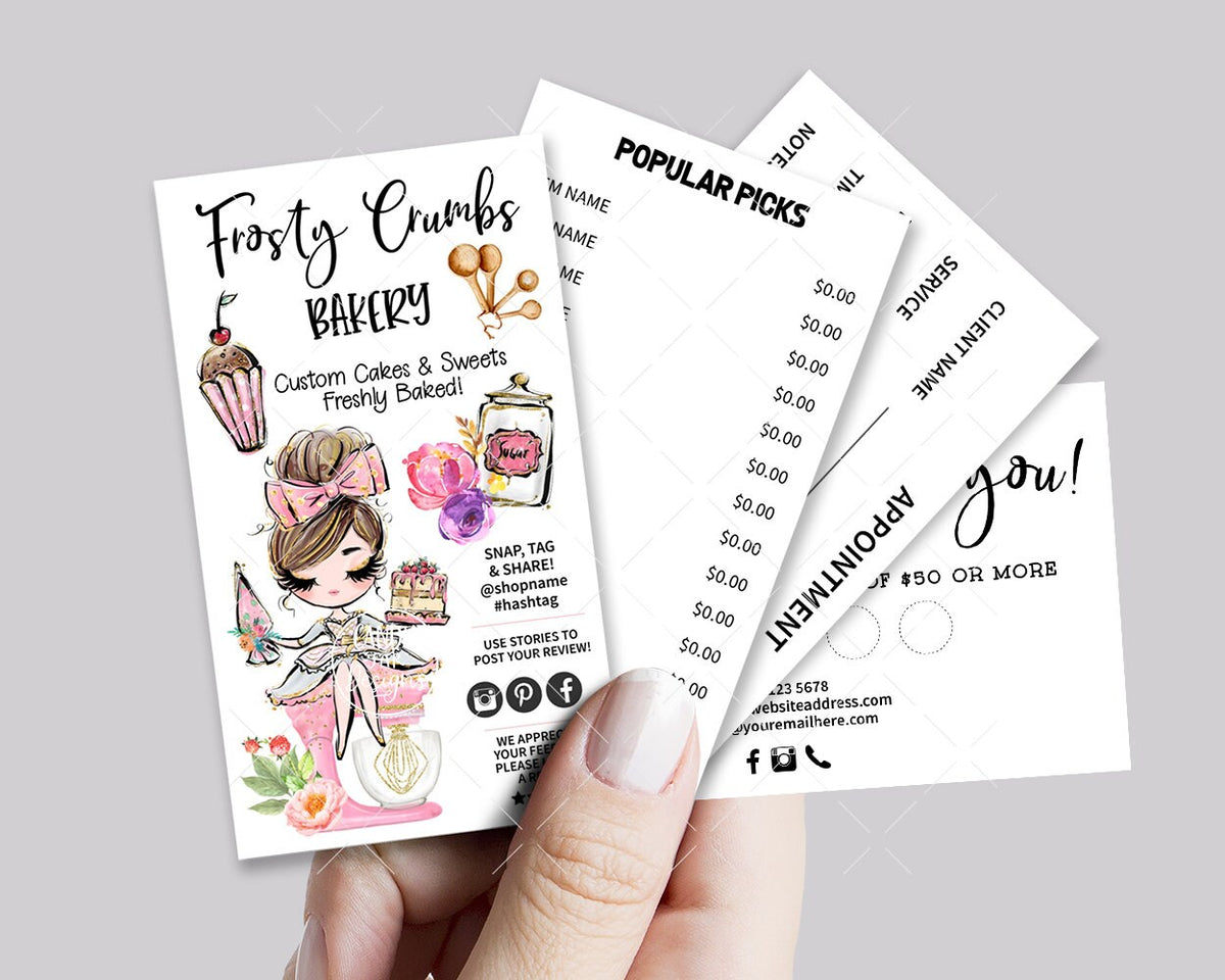 Sweets Treats Bakery Business Card Set