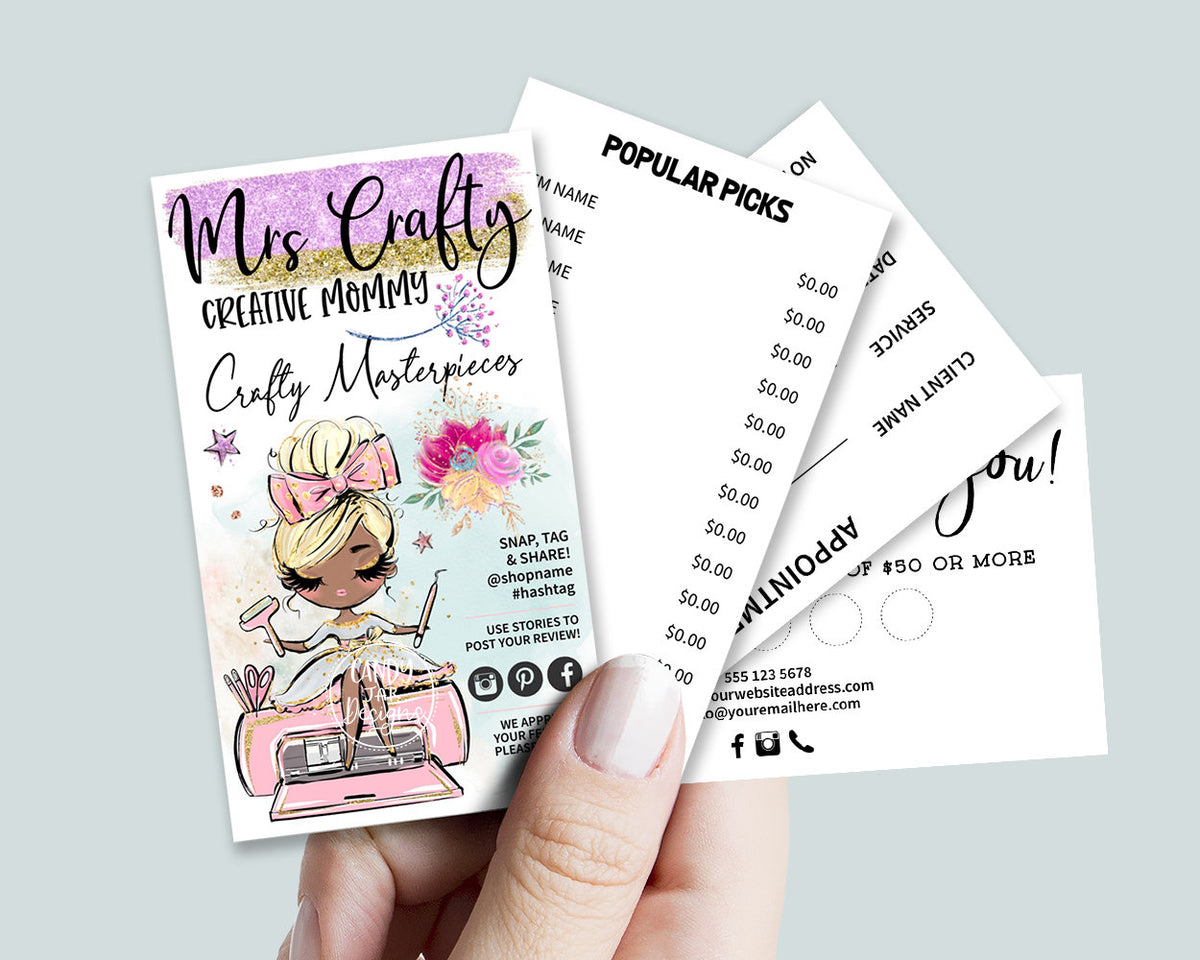 Handcrafter Business Card Set