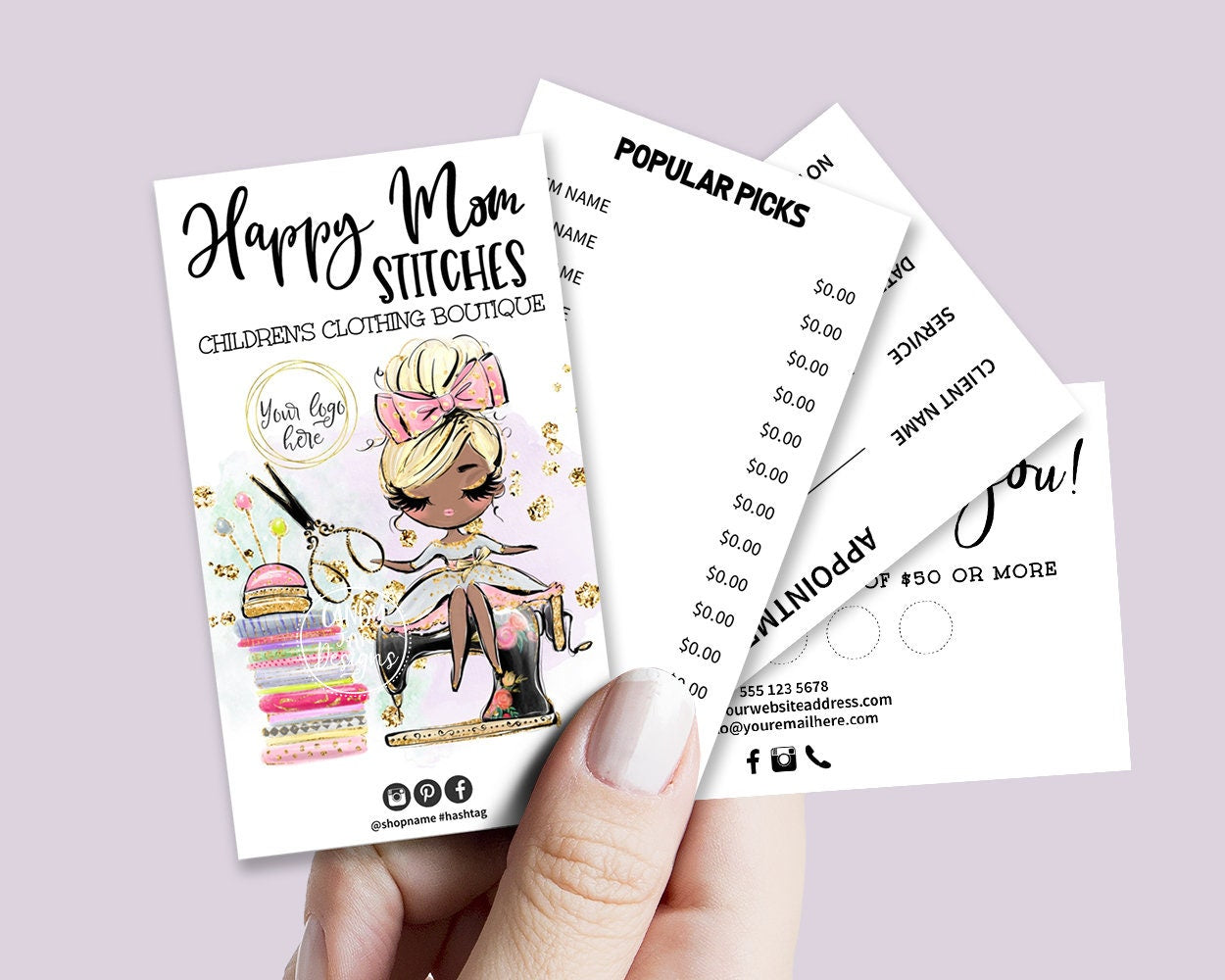 Sewing Business Card Set