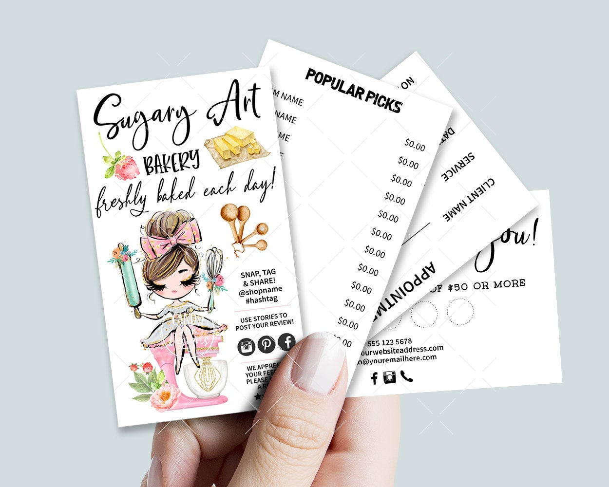 Baking Business Card Set