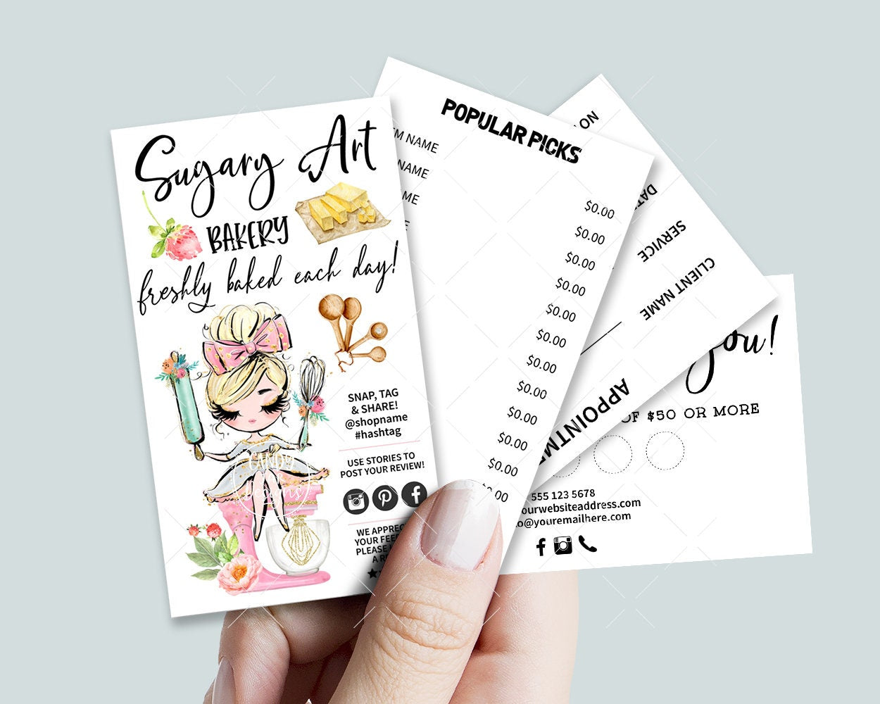 Baking Business Card Set