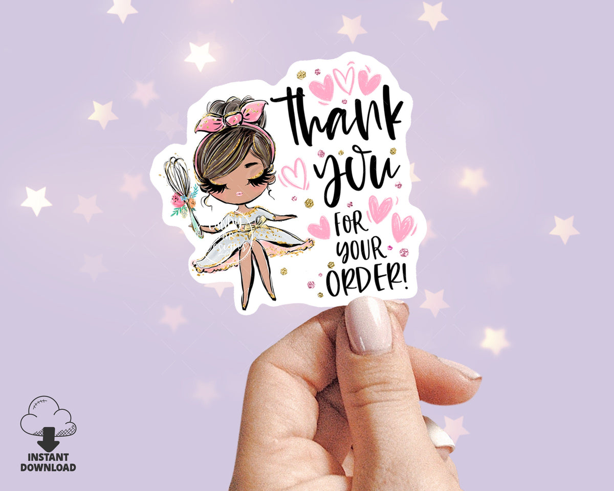 Baking Thank You Sticker