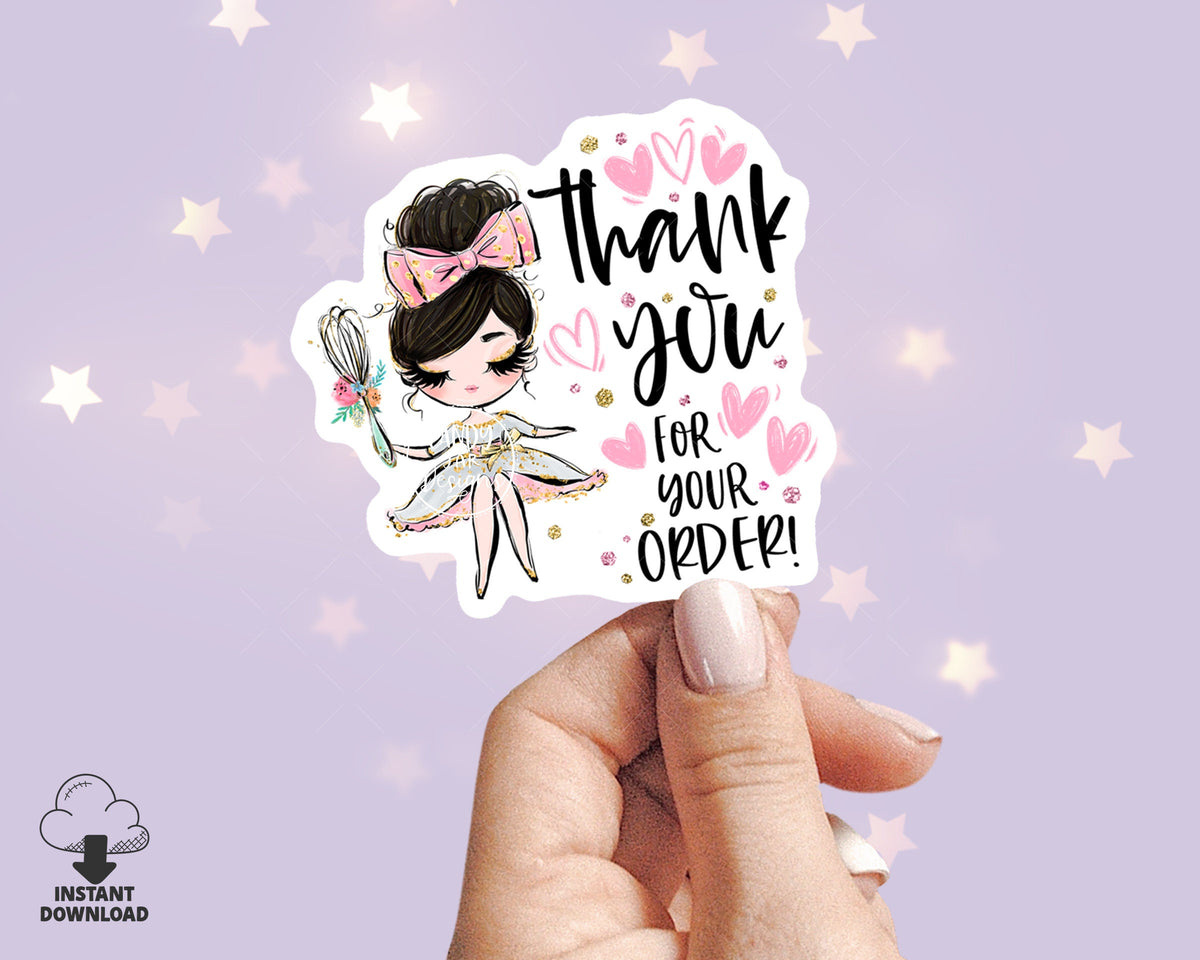 Baking Thank You Sticker