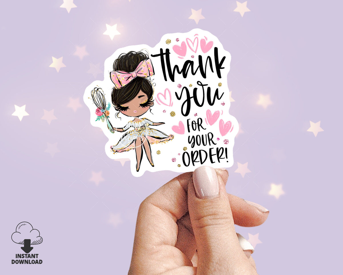 Baking Thank You Sticker