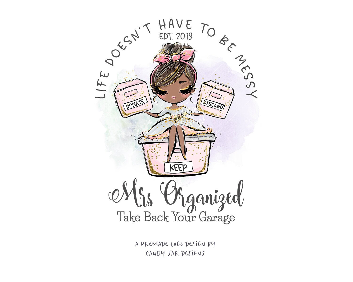 Professional Organizer Logo, Organizer Girl