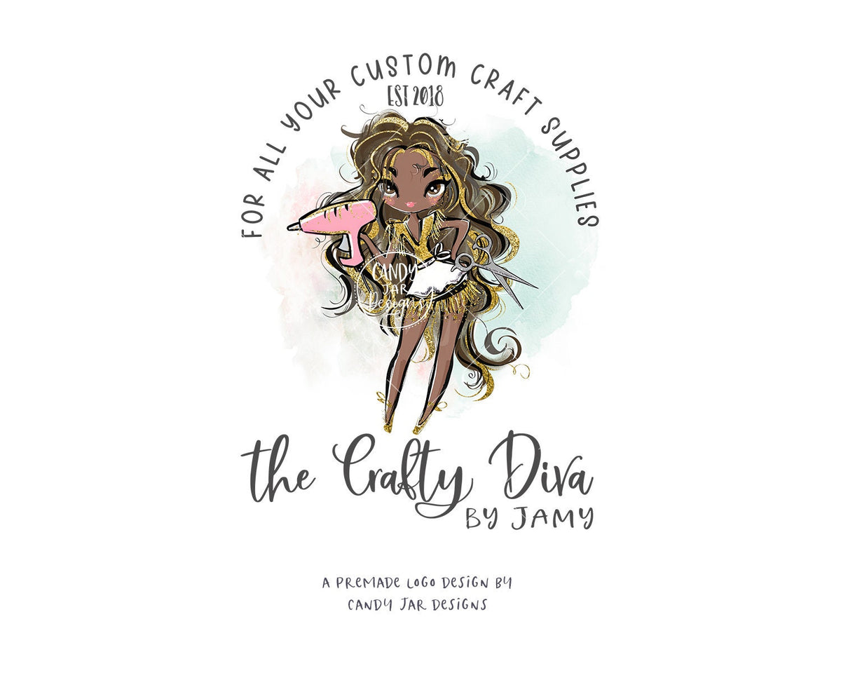 Craft Girl Logo, Crafty Diva