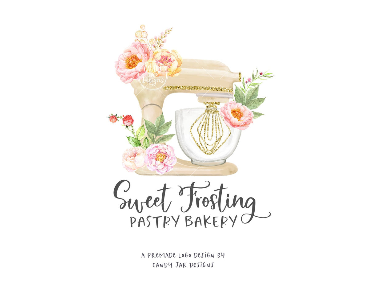 Kitchen Mixer Logo, Baking Logo