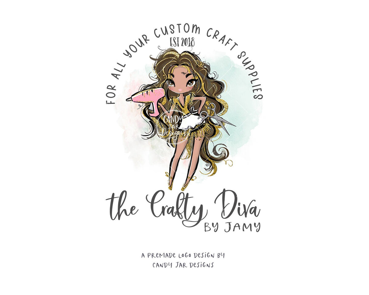 Craft Girl Logo, Crafty Diva