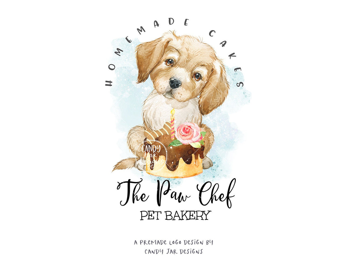 Dog Bakery Logo, Golden Retriever