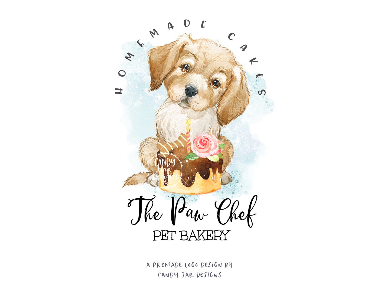 Dog Bakery Logo, Golden Retriever