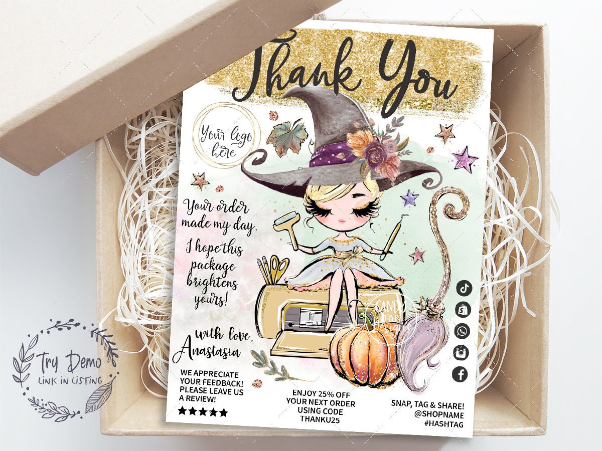 Handcrafter Halloween Insert Card