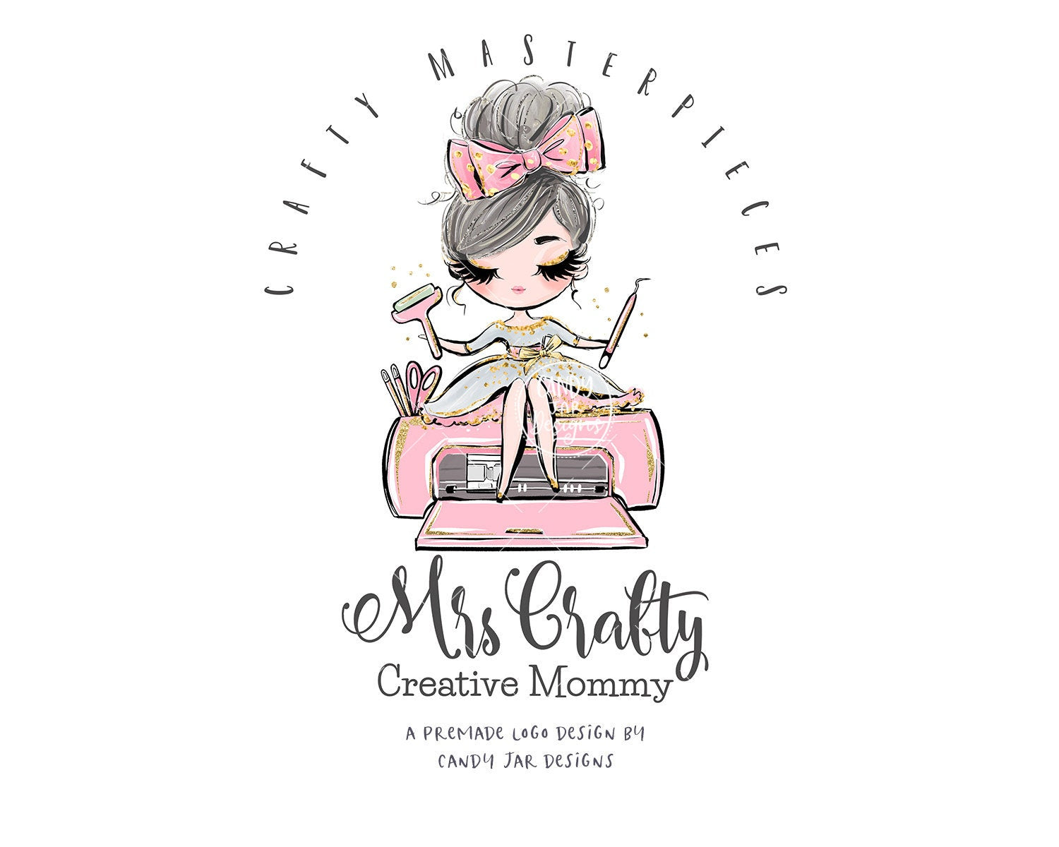 Craft Girl Logo, Crafty Girl